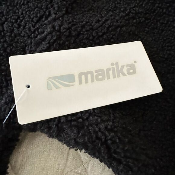 NWT Marika Tyra Faux Fur Teddy. Cropped Sherpa Teddy Black Size XL - Picture 8 of 12